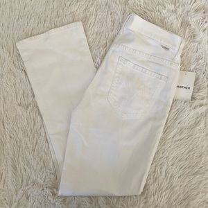 Mother White Crop Jeans size 28 (27)